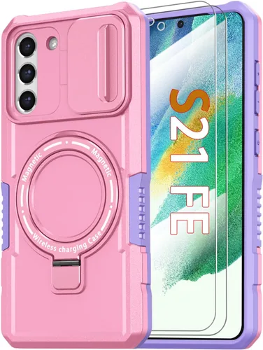 Vista 105 de Funda magnética para Samsung Galaxy Note 20 Ultra con soporte de anillo [con protector de pantalla] [Compatible con carga inalámbrica MagSafe] Funda