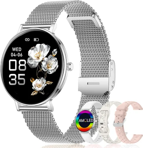 Vista 10 de Smart Watches for Women,1.32'' AMOLED Ultra-Thin Smart Watch with Bluetooth Make/Answer Call,Heart Rate/SpO2/Sleep Tracker,120+ Sport Modes IP68