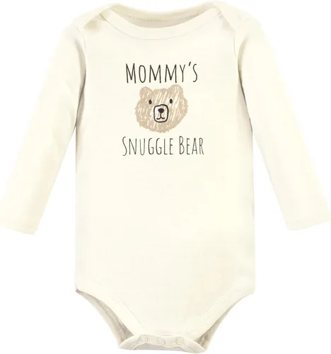 Vista 48 de Hudson Baby Body unisex de algodón de manga larga para bebé, leopardo rosa rojo
