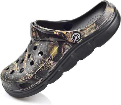 Vista 17 de PIMIO Zuecos de jardín para mujeres y hombres, zapatos de trabajo sin cordones con soporte de arco, zapatos de agua de secado rápido para mujeres