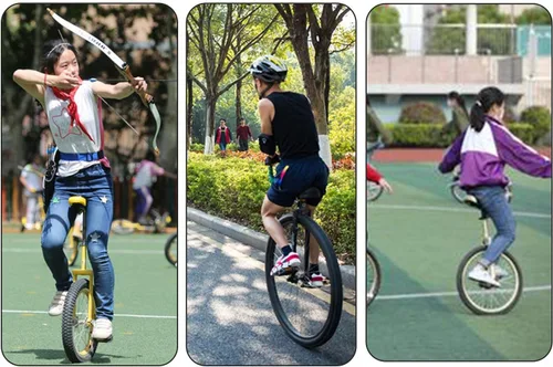 Vista 6 de Nisorpa Bicicleta clásica de una rueda negra de 20 pulgadas con borde de aleación antideslizante y pedal de altura ajustable para niños y adultos