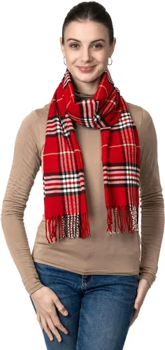 Vista 75 de Bufanda de invierno Achillea suave y cálida, de tartán, a cuadros, de cachemira, unisex
