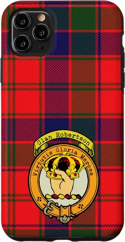 Vista 13 de Robertson Clan Scottish Crest and Tartan Case for iPhone 16
