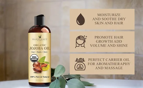 Vista 5 de Handcraft Blends - Aceite de jojoba orgánico, 8 onzas líquidas