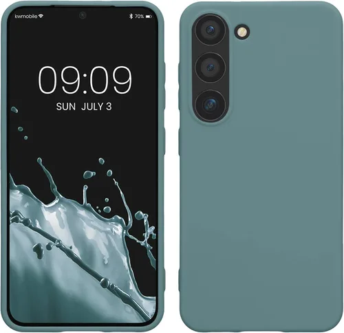 Vista 156 de kwmobile Funda compatible con Samsung Galaxy S23 - Funda protectora de silicona TPU suave y delgada - Piedra antigua