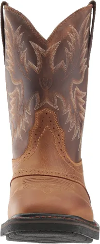 Vista 2 de Ariat Botas de trabajo Sierra con punta cuadrada ancha para hombre, Corteza añejada, 7