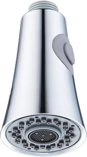 Vista 10 de Angle Simple - Cabezal de grifo de cocina, reemplazo del rociador de fregadero, níquel cepillado ABS Plastic Spray Nozzle with Stream & Spray