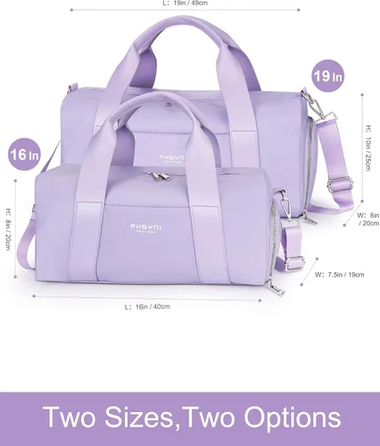 Vista 8 de Pequeña bolsa deportiva de gimnasio para mujeres y niñas, bolsa de lona para entrenamiento de fitness, viajes, baile, ballet, natación