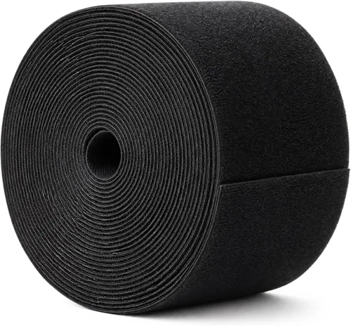 Vista 13 de WILLBOND Cintas de sujeción de 1/2 pulgada x 45 pies, bridas de cable reutilizables, cinta de nylon de doble cara, rollo de gancho y bucle, bridas