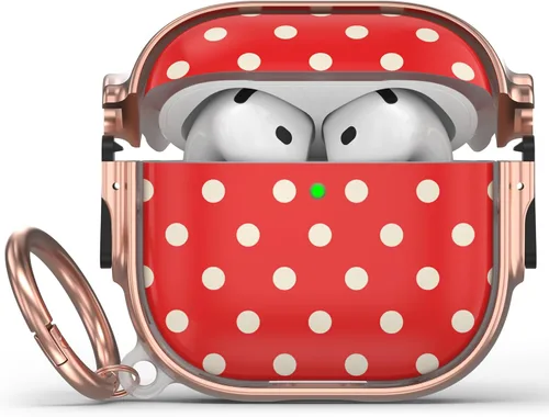 Vista 58 de Funda para AirPods Pro 2/1 con bloqueo de seguridad, compatible con Magsafe Negro + Blanco