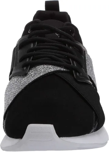 Vista 2 de Puma Tenis Muse X-2 para mujer color negro plateado talla 6 M de EE UU Negro