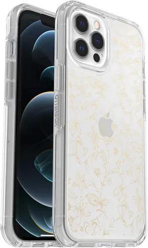 Vista 4 de OtterBox Symmetry Series - Funda para iPhone 12 Pro Max, diseño de pastel POP (orquídea/rosa), color rosa 2-Rosa