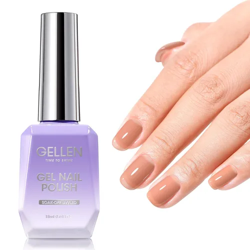 Vista 13 de GELLEN - Base y capa superior de gel, juego de 2 esmaltes de uñas de gel, capa superior que no se limpia 12ml Base Coat & No Wipe Top Coat Set.