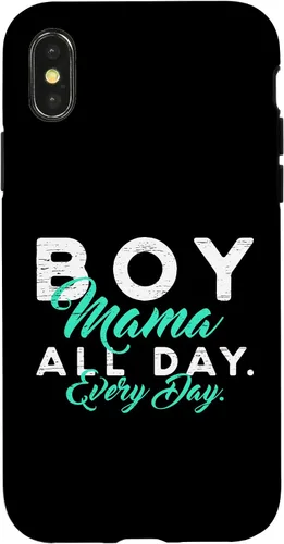 Vista 5 de Funda para iPhone 12 Mini Mommy Mom Happy Mother's Day Boy Mama All Day Every Day
