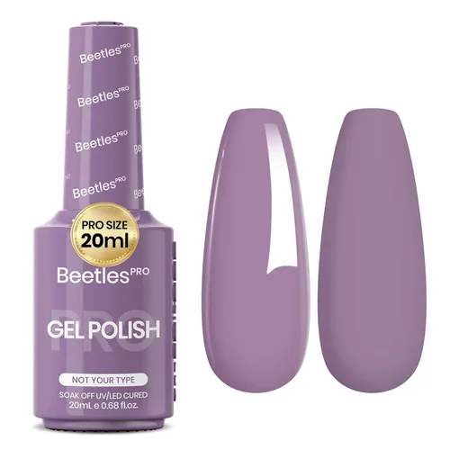 Vista 55 de Beetles PRO - Esmalte de gel blanco, color blanco de 0.7 fl oz A - Creme White Ansiedad de calma