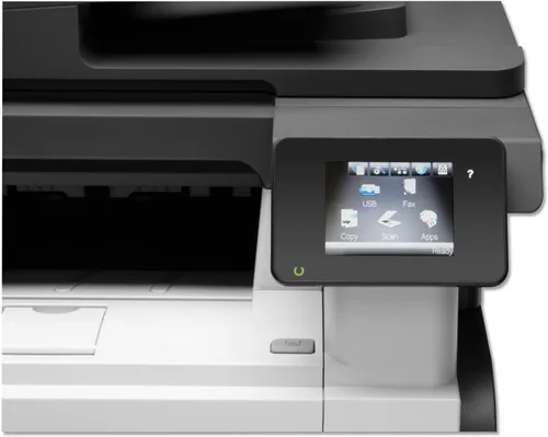 Vista 5 de HP, impresora LaserJet Pro MFP M521dn, Negro, Gris