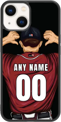 Vista 29 de Custome - Funda de teléfono de béisbol, diseño creativo de béisbol deportivo con número de estrella para iPhone 11, 12, 13, 14, 15 Pro Max Plus Mini