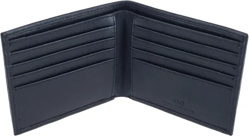 Vista 3 de Trafalgar Sergio - Cartera RFID de piel auténtica con 8 ranuras y plegables, para hombre