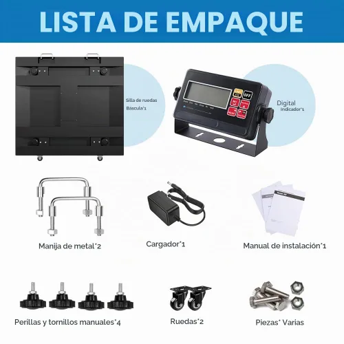 Vista 7 de Báscula para silla de ruedas 1000x0.1lb, Báscula médica digital con Rampa Doble Extendida portátil para uso doméstico