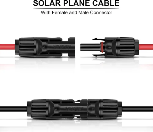 Vista 8 de iGreely Kit adaptador de panel solar de alambre de calibre 10 – Conector de cable de 3 pies para controlador de carga solar de RV, generador