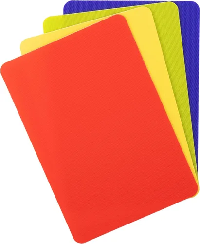 Vista 13 de Dexas Tabla de Cortar de Servicio Pesado Grippmat, Tablas de Cortar Flexibles para Cocina, Juego de 4, Tapete de Corte de Tabla de Plástico