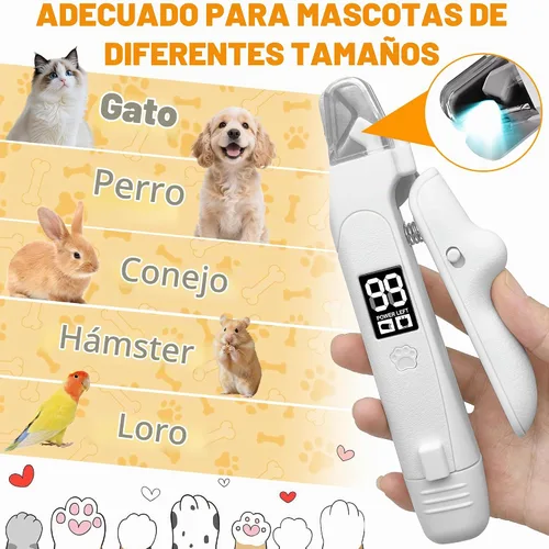 Vista 9 de Cortaúñas y amoladora para perros con luz LED