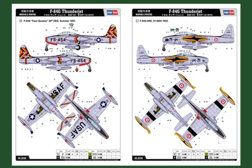 Vista 4 de Hobby Boss Kit de construcción de modelo de avión Thunderjet F-84G
