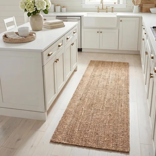 Vista 25 de SAFAVIEH Alfombra 2x3 - Colección de fibra natural - Marrón, yute hecho a mano, estilo granja, textura gruesa de pelo grueso (NF447D)
