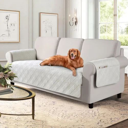 Vista 39 de TAOCOCO Fundas impermeables para silla para mascotas y perros con respaldo antideslizante, fundas para asiento de silla con bolsillo lateral