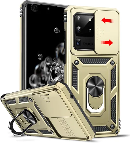 Vista 29 de LeYi Funda para Moto G Stylus 2022 4G (no compatible con 5G), funda para Moto G Stylus con 2 protectores de pantalla, funda protectora de grado Oro