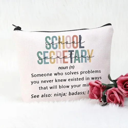 Vista 7 de POFULL Secretario Regalo Secretario Apreciación Regalo Secretario Definición Bolsa de cosméticos