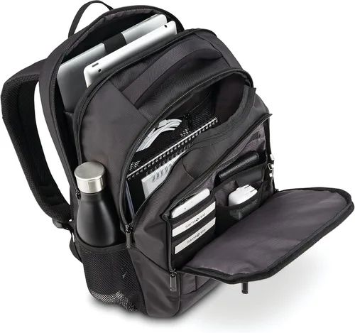 Vista 5 de Samsonite Classic 2.0 - Mochila estándar, color negro, 15.6 pulgadas