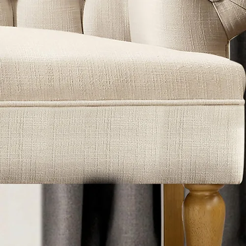 Vista 5 de Rosevera Sofá de dos plazas para sala de estar, lino, beige clásico
