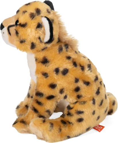 Vista 3 de Wild Republic Cheetah, Cuddlekins, animal de peluche, 12 pulgadas, regalo para niños, juguete de peluche, botellas de agua recicladas (23852)