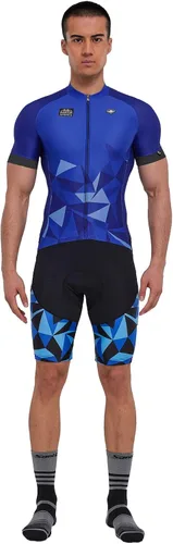 Vista 7 de Santic Camiseta de ciclismo para hombre, manga corta, camisas de ciclismo de montaña, chaqueta de bicicleta con bolsillos