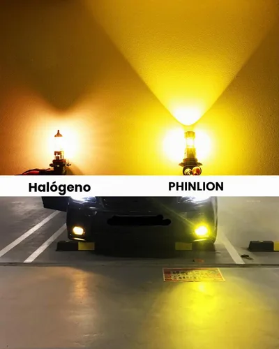 Vista 6 de Faros para auto 9006-1860-4SMD Amarillo Dorado
