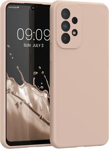 Vista 91 de kwmobile Funda Compatible con Samsung Galaxy A14 5G - Funda de teléfono de TPU y silicona con acabado suave - Verde Lima