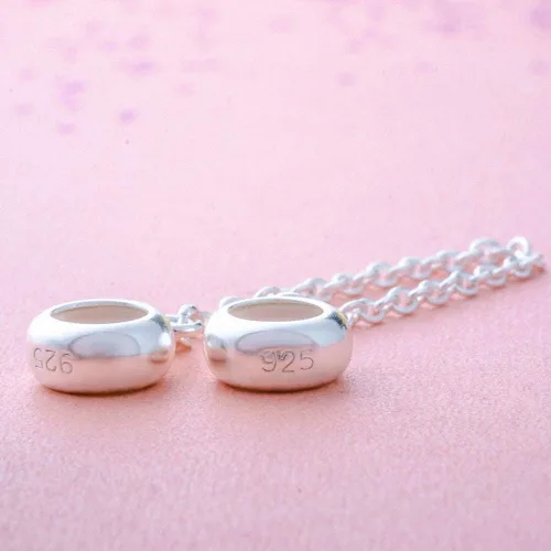 Vista 2 de Hoobeads - Colgante de plata de ley 925 para pulseras europeas