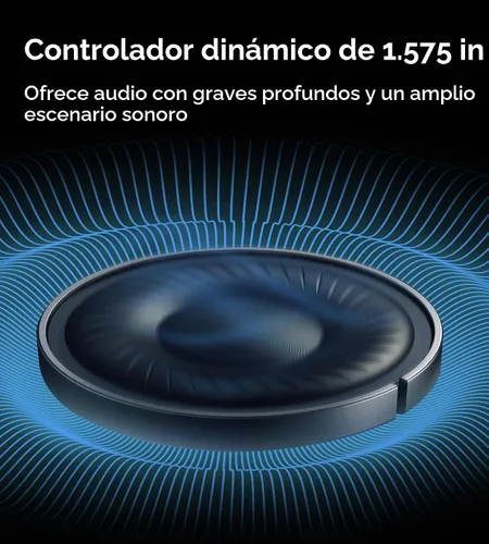 Vista 4 de Kinglucky B900 - Auriculares híbridos con cancelación activa de ruido, auriculares inalámbricos sobre la oreja, Bluetooth 5.4, audio de alta