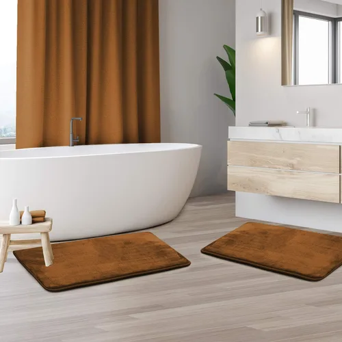 Vista 96 de Clara Clark Alfombra de Baño 24" x 17" - Alfombras de Baño, Tapete de Baño de Espuma Viscoelástica, Afelpado, Acogedor, Ultra Suave, Antideslizante