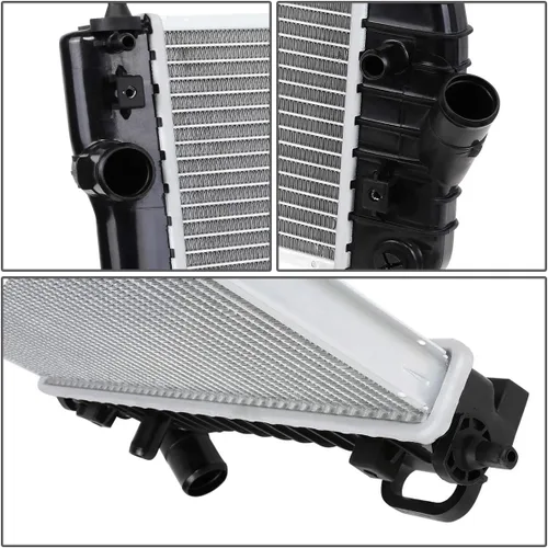 Vista 3 de DNA Motoring OEM-RA-13097 Radiador de núcleo de aluminio estilo OE de 1 fila compatible con 09-11 Pontiac G3 / Aveo5 AT, 23-5/8 pulgadas de ancho x