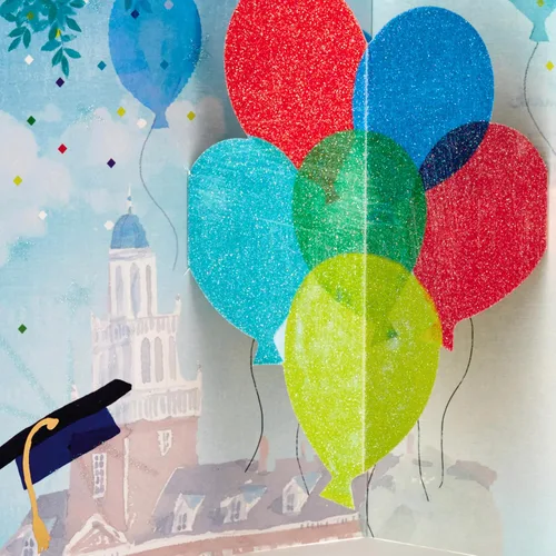 Vista 6 de Hallmark Tarjeta de graduación desplegable de Paper Wonder (A Time to Celebrate)