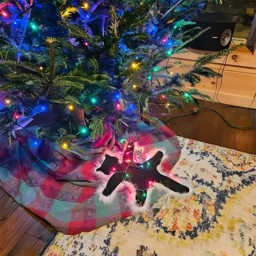 Vista 7 de Alfombra de Gato Frito - Para fans de National Lampoon, Eddie primo y Griswold, alfombra decorativa con borde de pelo que se ilumina, decoración Luz