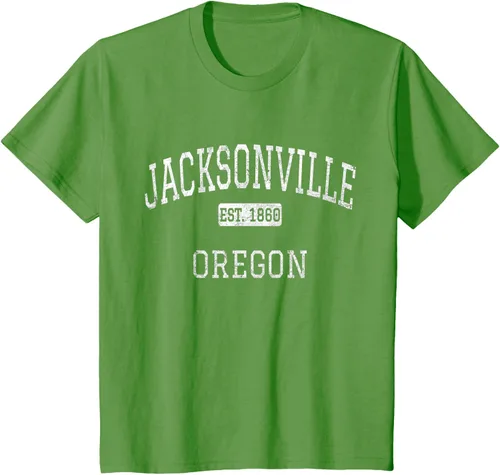 Vista 12 de Jacksonville Oregon OR - Camiseta vintage, Negro