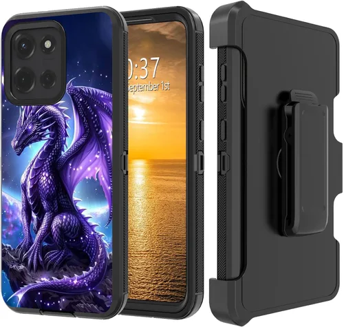 Vista 221 de Funda para Moto G Stylus 5G 2023 con funda de clip para cinturón y soporte, resistente de doble capa, resistente a prueba de golpes, para Motorola