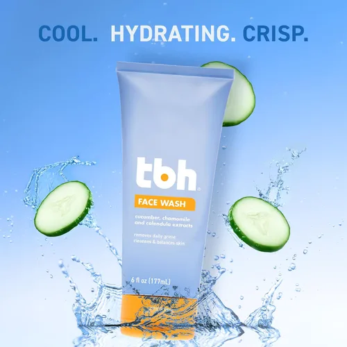 Vista 4 de TBH Kids Kit completo de cuidado de la piel para adolescentes – Lavado facial, tóner, toallitas y crema hidratante sin aceite con vitamina C, ácido