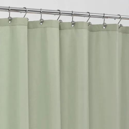 Vista 10 de ALYVIA SPRING Forro de Cortina de Ducha de Tela Extra Largo Impermeable - 72" x 96", Suave y Ligero Cortina de Ducha X-Larga con 3 Imanes, Lavable a