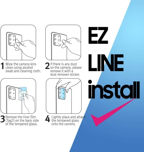 Vista 2 de DOME GLASS EZ - Protector de cámara para iPhone 12 Pro (6.1 pulgadas) de Whitestone [instalación con un toque] protector de lente de cámara
