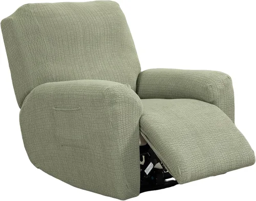 Vista 25 de Eco-Ancheng Fundas reclinables de 4 piezas, fundas para sillas reclinables, fundas elásticas para sofá reclinable, fundas ajustables
