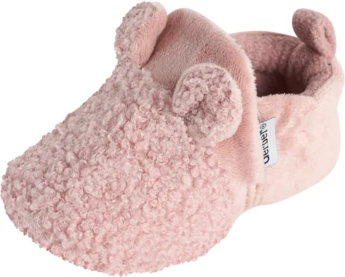 Vista 5 de Gerber Botines unisex con forro polar para bebé, antideslizantes, suaves, con orejas